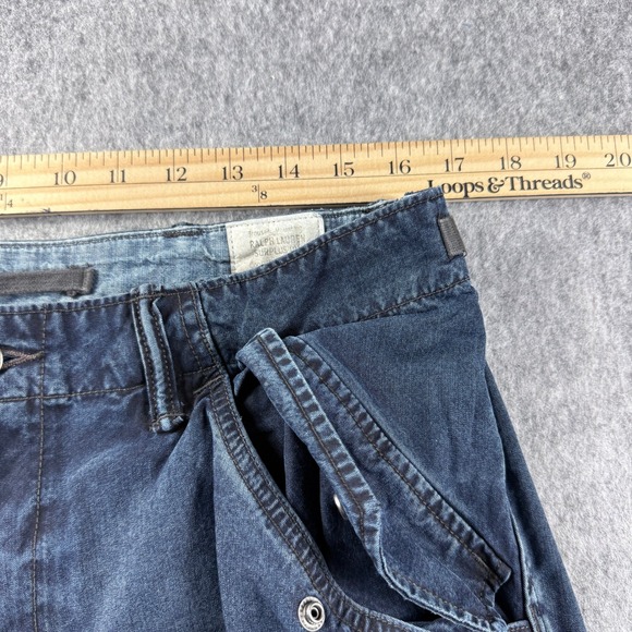 VTG Ralph Lauren Surplus Div Mountain Trousers Mens 32x28 Blue Cargo Pants - Picture 3 of 15